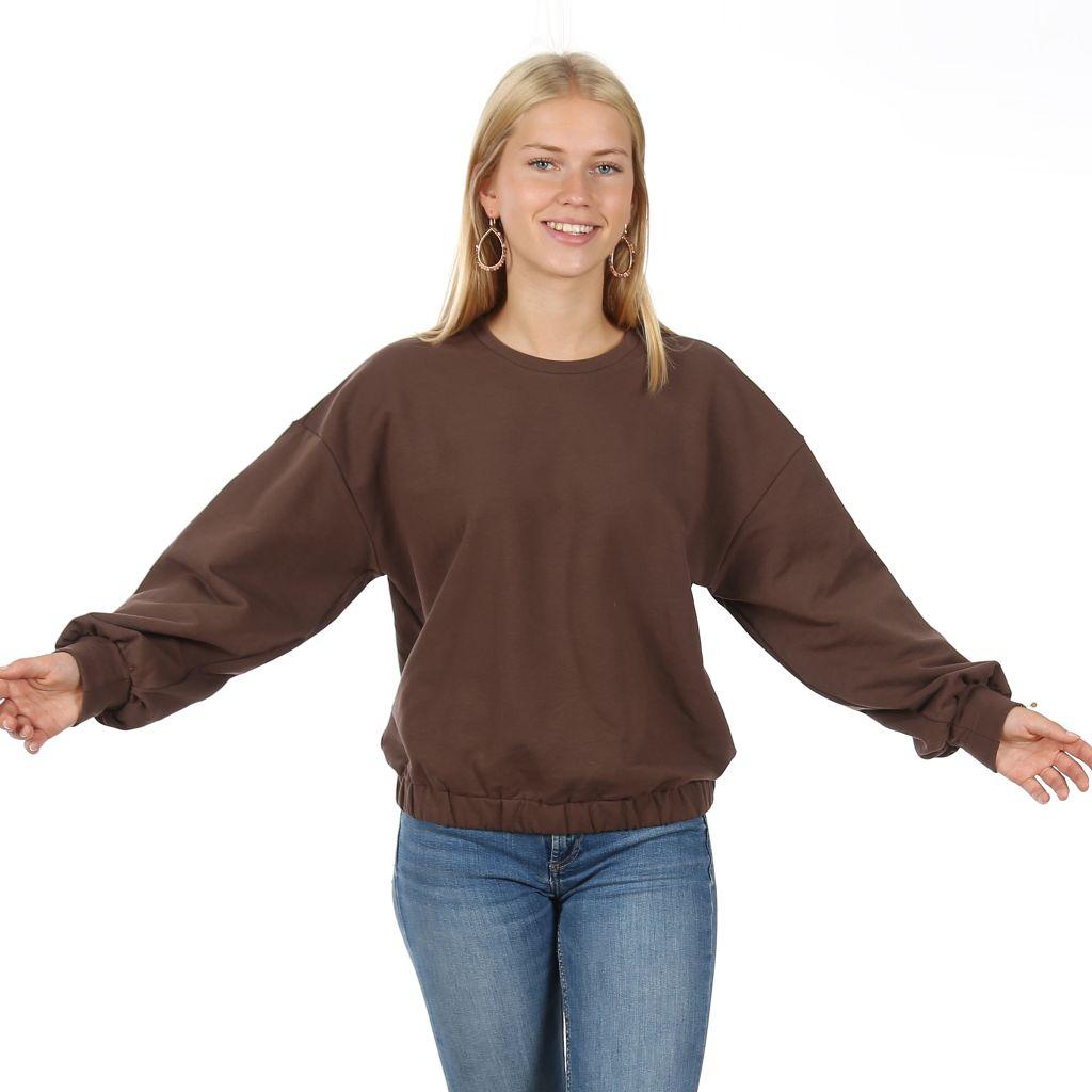 Papierschnittmuster Sweater mit Gummibund  Frau Ema XS-XXL